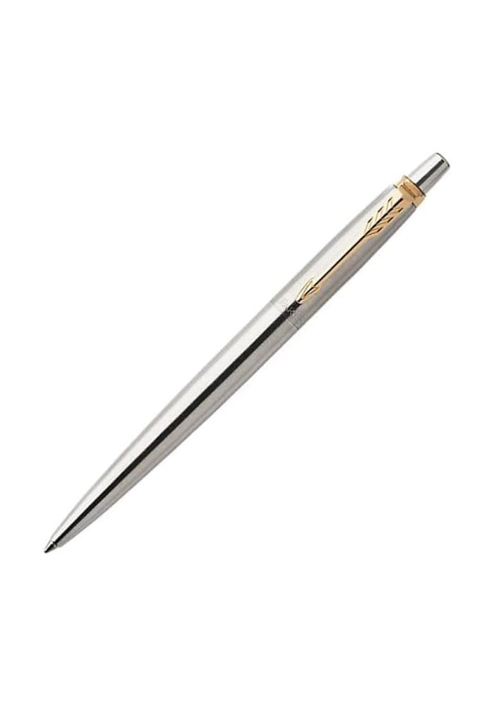 FNX Parker Jotter Ballpoint Pen, Stainless Steel with Gold-Plated Trim | Elegant & Stylish | Gift Boxed - Image 1